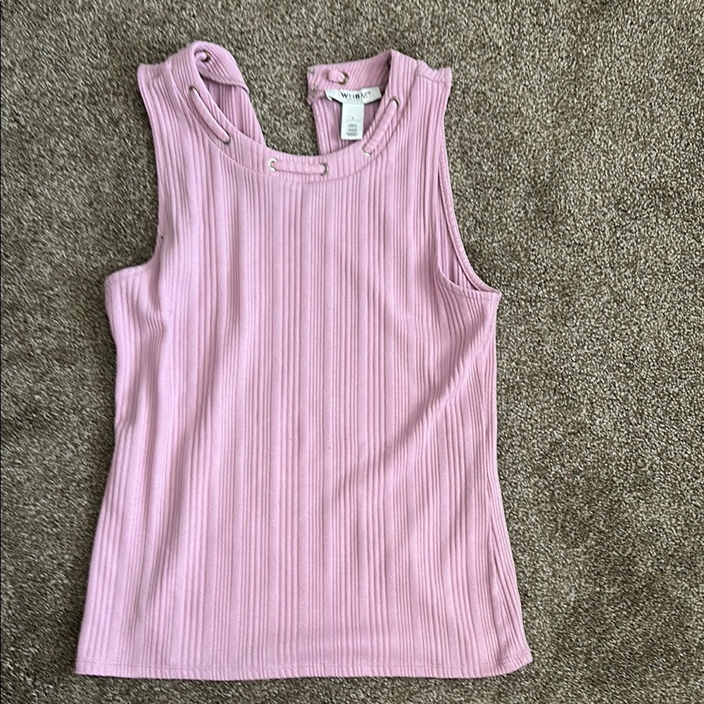 White House Black Market Ribbed Sleeveless Top